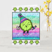 Carte Pickle d'anniversaire | Drôle chiche (Fleur jaune)