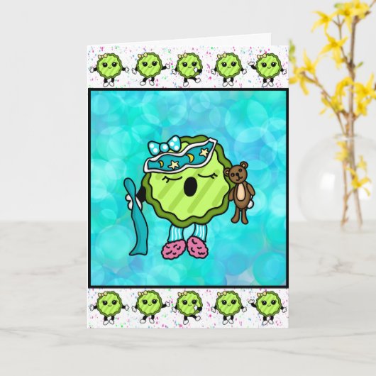 Carte Pickle de l'heure du coucher | Pickle drôle (Fleur jaune)