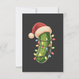 Carte Pickle de Noël Pickle dans la lumière de Noël Pick