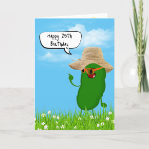 Carte Pickle Personne avec Casquette pour 25e anniversai