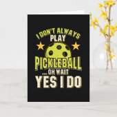 Carte Pickleball (Fleur jaune)