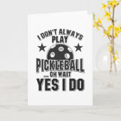 Carte Pickleball (Fleur jaune)