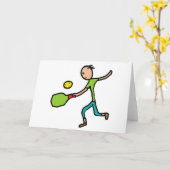 Carte Pickleball (Fleur jaune)