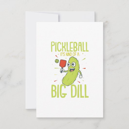 Carte Pickleball C'est un genre de jeu de jeu de jeu Big (Devant)