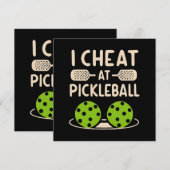 Carte Pickleball Drôle (Devant / Derrière)