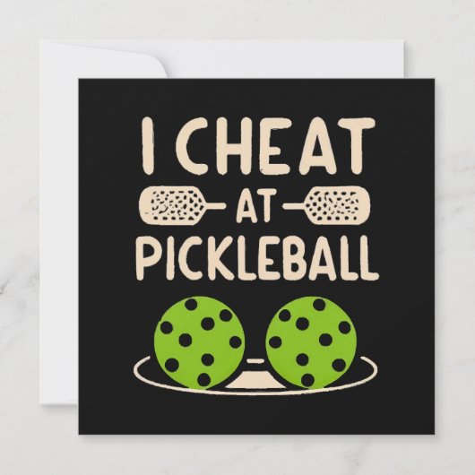 Carte Pickleball Drôle (Devant)