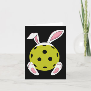 Carte Pickleball Eas de chasse aux oeufs de Pâques Bunny