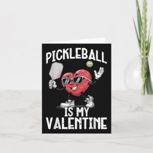 Carte Pickleball Est Mon Cœur De La Saint-Valentin Drôle