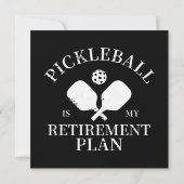 Carte pickleball est mon projet de retraite (Dos)