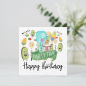 Carte Pickleball fête anniversaire (Debout devant)