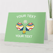 Carte Pickleball personnalisé (Devant)