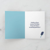 Carte Pickleball Players Custom Message Birthday (Intérieur)