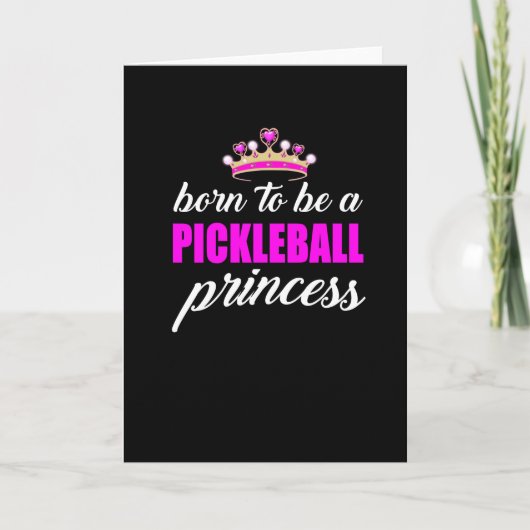 Carte Pickleball princess, poison pour pickleball lovers (Devant)
