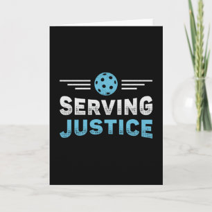 Carte Pickleball Servant Justice Sport Pickleball Joueur