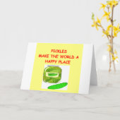 Carte pickles (Fleur jaune)