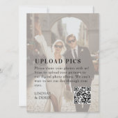 Carte PICS HAPPEN!QR Code Bold Photo Wedding Gallery (Devant)