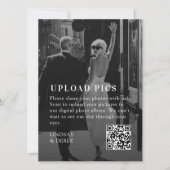 Carte PICS HAPPEN!QR Code Bold Trending Photo Wedding (Devant)