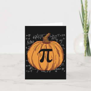 Carte Pie Citrouille amusant Halloween Automne Thanksgiv