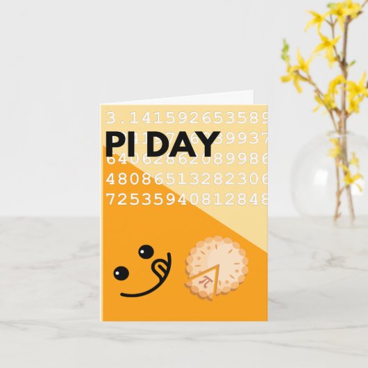 Carte Pie Day (Fleur jaune)