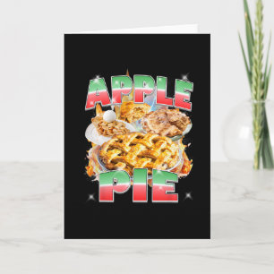Carte Pie de pomme de Thanksgiving Bootleg Rap Rock 90's