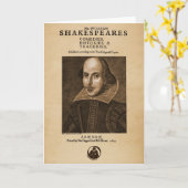 Carte Pièce avant du premier feuillage de Shakespeare (Fleur jaune)