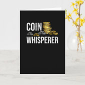 Carte Pièce Collecte cadeau | Numismatiste du collecteur (Fleur jaune)