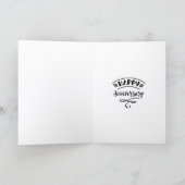 Carte Pièce commémorative AA 1 an papillons fleurs (Intérieur)