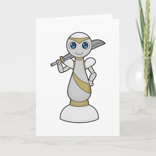 Carte Pièce de jeu d'échecs Pion Épée Échecs (Devant)