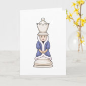 Carte Pièce de jeu d'échecs Reine d'échecs (Fleur jaune)