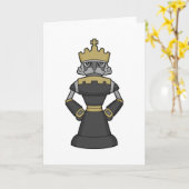 Carte Pièce de jeu d'échecs Roi Couronne Échecs (Fleur jaune)