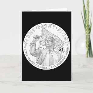 Carte Pièce de Trump un dollar _1 