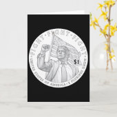 Carte Pièce de Trump un dollar _1 (Fleur jaune)