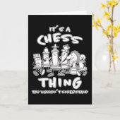 Carte Pièce d'échecs Joueur d'échecs Cadeau de jeu d'éch (Fleur jaune)