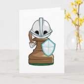 Carte Pièce d'échecs Pion Échecs (Fleur jaune)