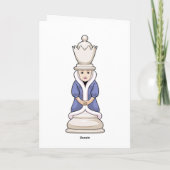Carte Pièce d'échecs Reine d'échecs (Dos)