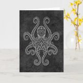 Carte Pièce noire complexe (Fleur jaune)