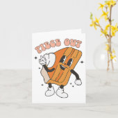 Carte Piece Out Citrouille Pie Retro Thanksgiving Fall V (Fleur jaune)