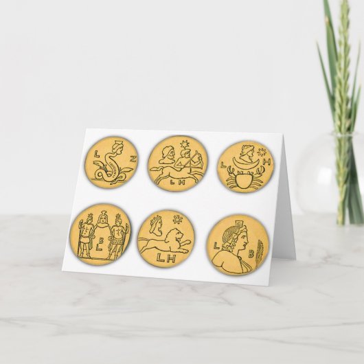Carte Pièces de monnaie antiques (Devant)