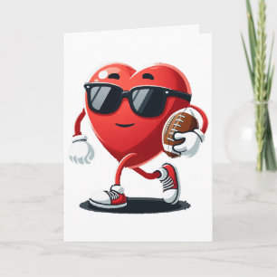 Carte Pied de coeur américain pour la Saint-Valentin Gar