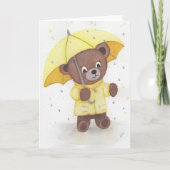 Carte Pied d'ours dans la pluie (Devant)