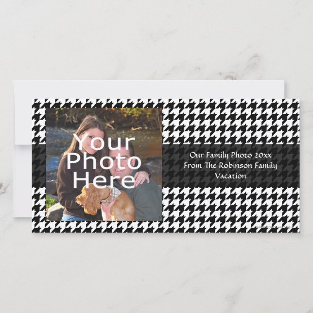 Carte Pied noir/blanc Styliste (Devant)