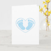 CARTE PIEDS BÉBÉS (Fleur jaune)