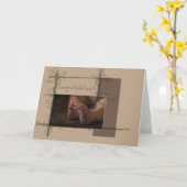 Carte Pieds de bébé (Fleur jaune)