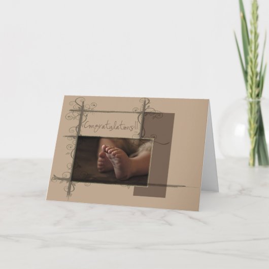 Carte Pieds de bébé (Devant)