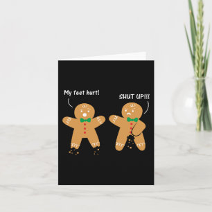 Carte Pieds de pain d'épices douloureux Cookie sarcastiq