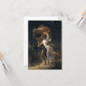 Carte Pierre-Auguste Cot - La tempête (Devant/Arrière en situation)