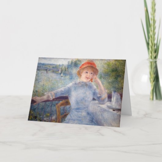 Carte Pierre Auguste Renoir - Alphonsine Fournaise (Devant)