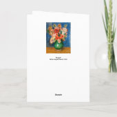 Carte Pierre-Auguste Renoir - Bouquet (Dos)
