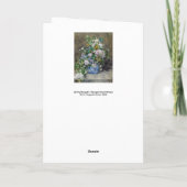 Carte Pierre-Auguste Renoir - Bouquet de printemps (Dos)
