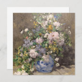 Carte Pierre-Auguste Renoir Bouquet de printemps (Devant / Derrière)